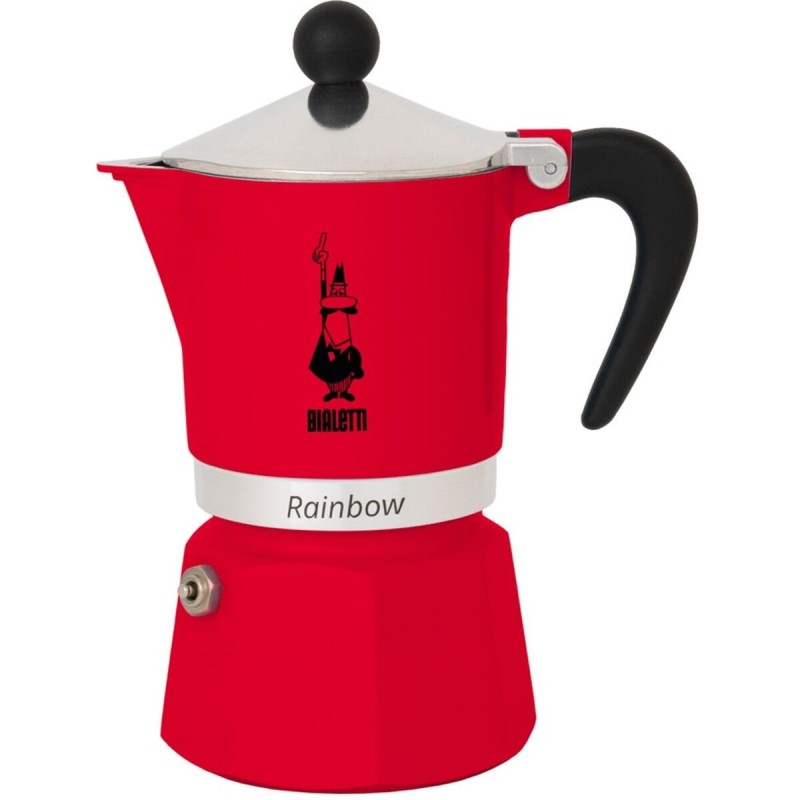 Cafetière Italienne Bialetti Rainbow Rouge Aluminium 60 ml