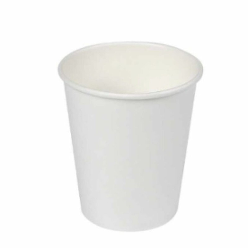 Set de Verres Algon Carton Produits à usage unique Blanc 20 Unités (100 Pièces)