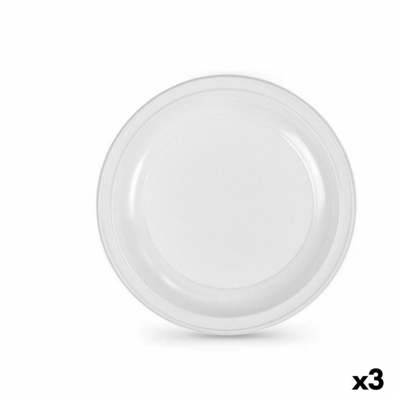 Lot d'assiettes réutilisables Algon Blanc Plastique 28 x 28 x 1