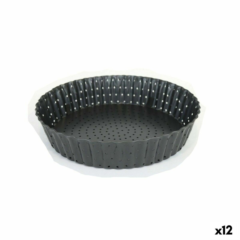 Moule à gâteaux Quttin 20 x 5 cm Perforé Démontable (12 Unités)