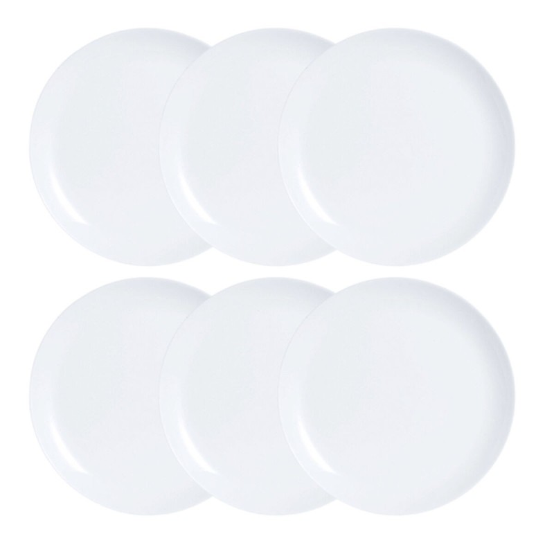 Service de vaisselle Luminarc Diwali 6 pcs Blanc verre