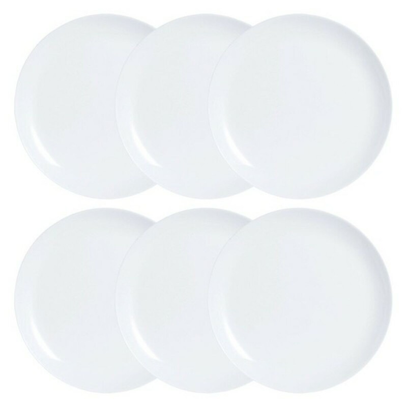 Service de vaisselle Luminarc Diwali 6 pcs Blanc verre