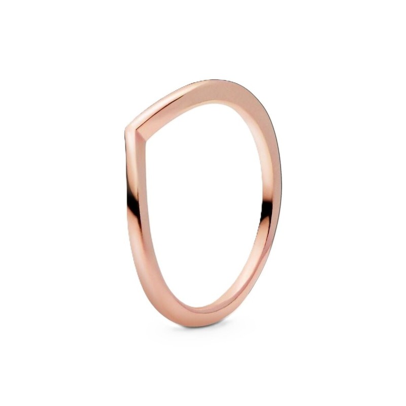 Bague Femme Pandora WISHBONE 14K ROSE GOLD-PLATED - RING - SIZE 50