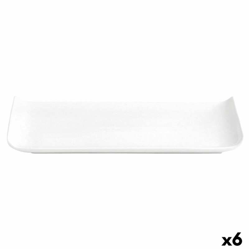 Assiette Quid Chef Baguette Céramique Blanc (25 x 12 cm) (Pack 6x)