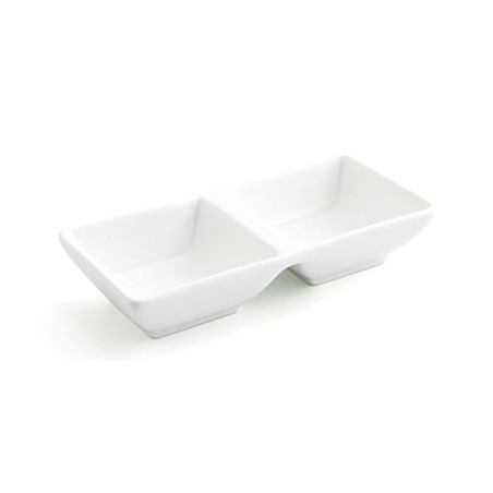 Plateau apéritif Quid Select Blanc Céramique 15 x 7 cm (12 Unités) (Pack 12x)