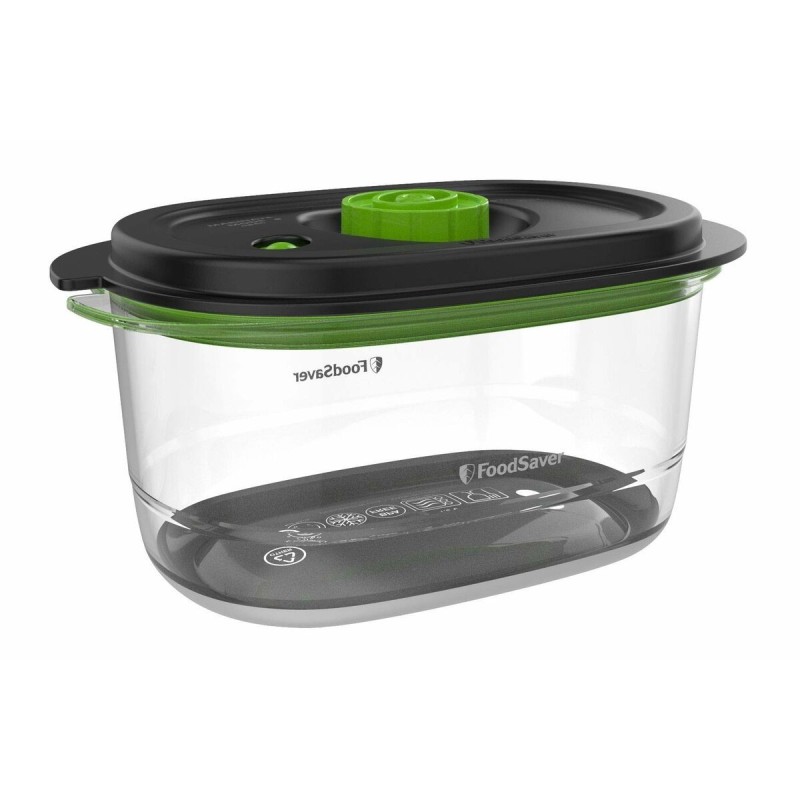 Boîte à lunch Foodsaver FFC022X Noir Transparent Plastique 1