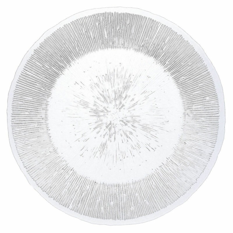 Assiette plate Quid Lonja Transparent verre (Ø 32