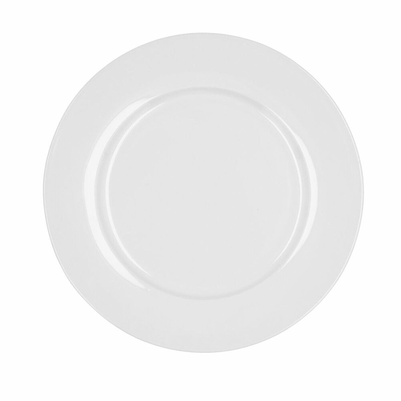 Assiette plate Bidasoa Glacial Céramique Blanc (27 cm) (Pack 4x)