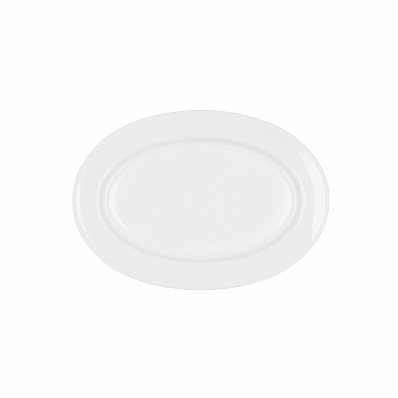 Plat à Gratin Bidasoa Glacial Céramique Blanc (26 x 18 cm) (Pak 6x)