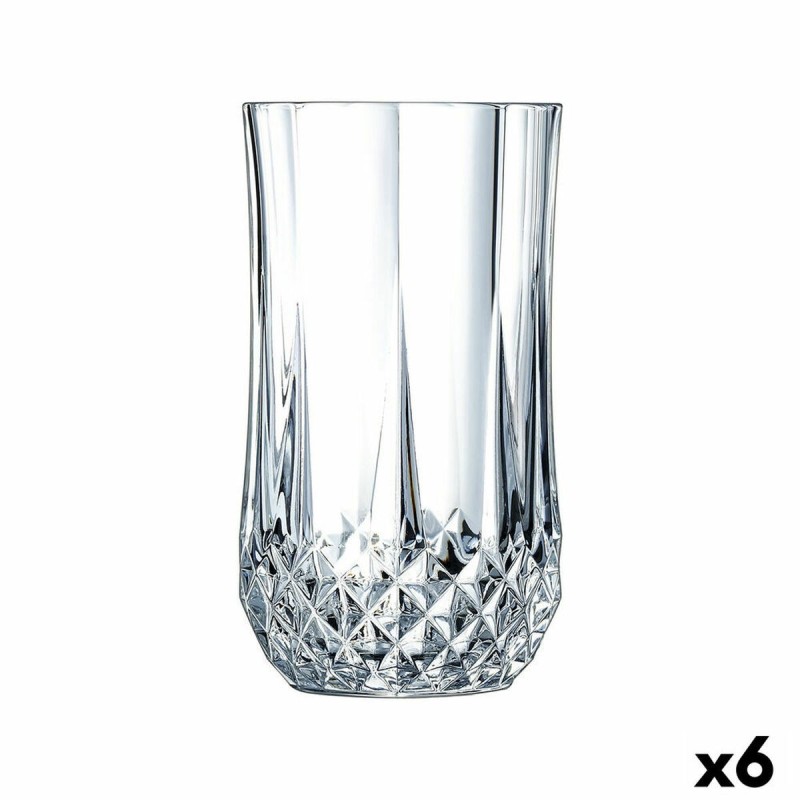 Verre en Verre Cristal d’Arques Paris Longchamp Transparent verre (36 cl) (Pack 6x)