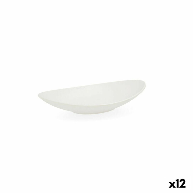 Assiette creuse Quid Select Oblongue Blanc Plastique 18 x 10