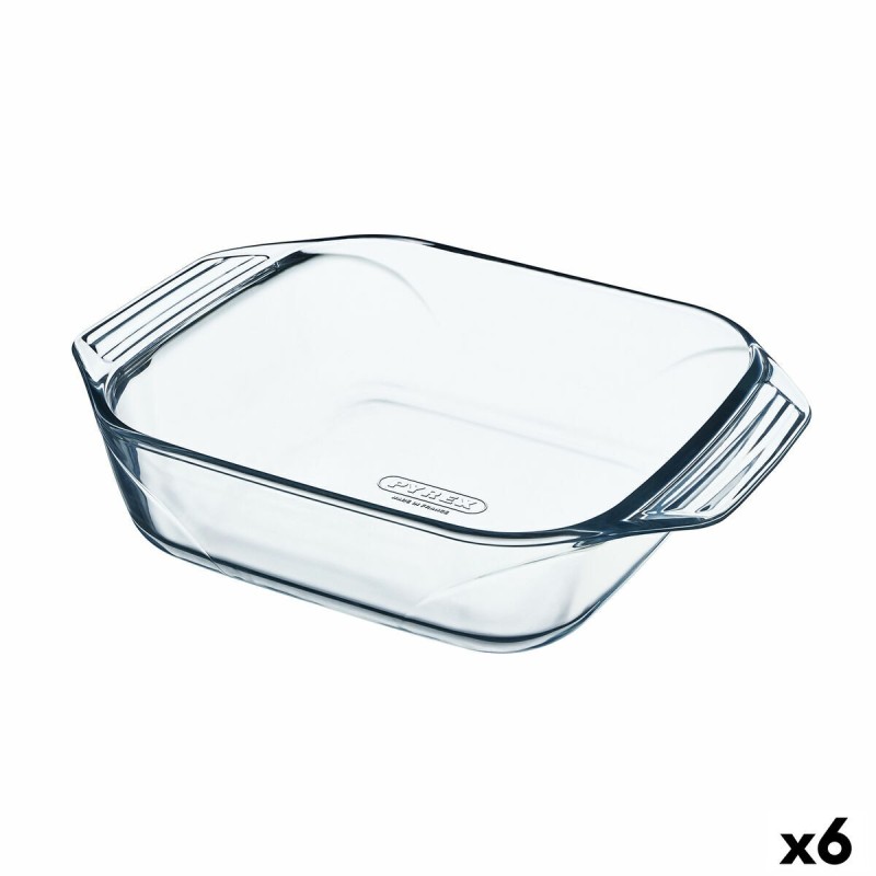 Plat à Gratin Pyrex Irresistible Carré Transparent verre 6 Unités 29