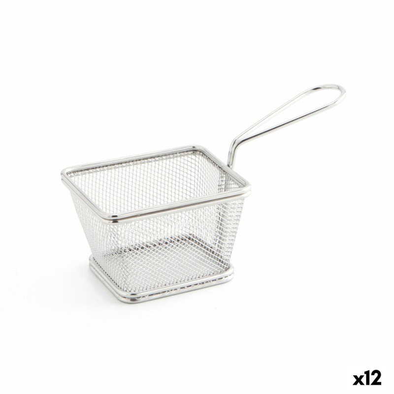 Panier de présentation apéritif Quid Select Métal Acier 10 x 9 cm Friteuse (12 Unités)