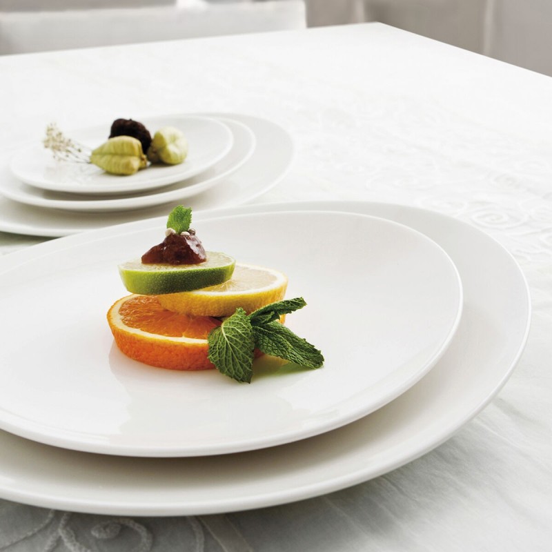 Assiette plate Ariane Coupe Céramique Blanc (Ø 31 cm) (6 Unités)