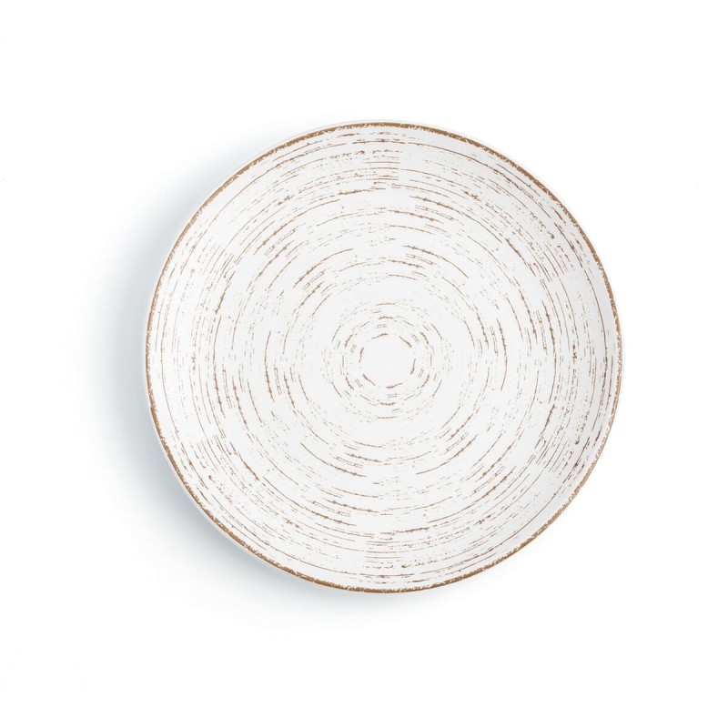 Assiette plate Ariane Tornado Céramique Bicolore (Ø 18 cm) (12 Unités)