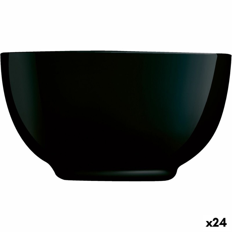 Bol Luminarc Diwali Noir Noir verre Verre trempé 14