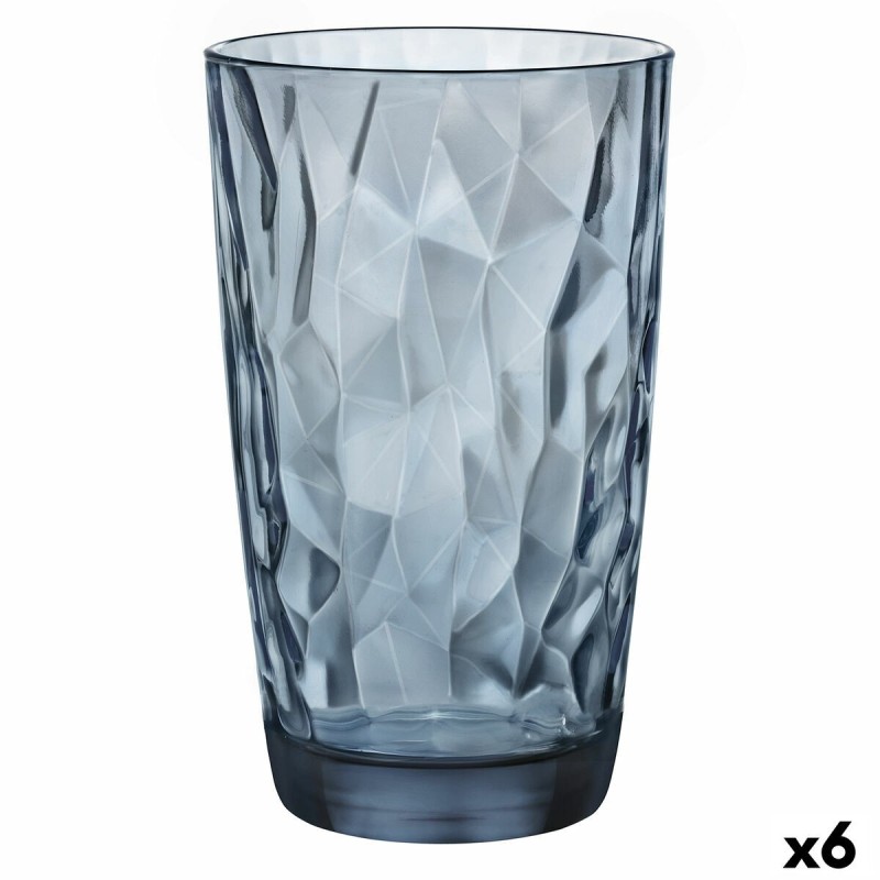 Verre Bormioli Rocco Bleu verre (470 ml) (6 Unités)