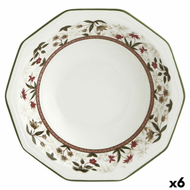 Assiette creuse Queen´s By Churchill Assam Floral Céramique Vaisselle Ø 20