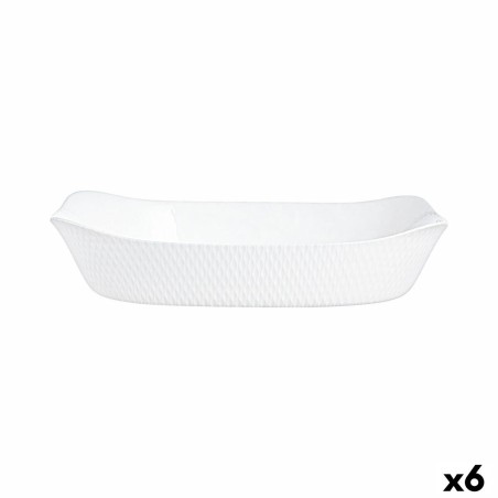 Plat à Gratin Luminarc Smart Cuisine Blanc verre 34 x 25 cm (6 Unités)