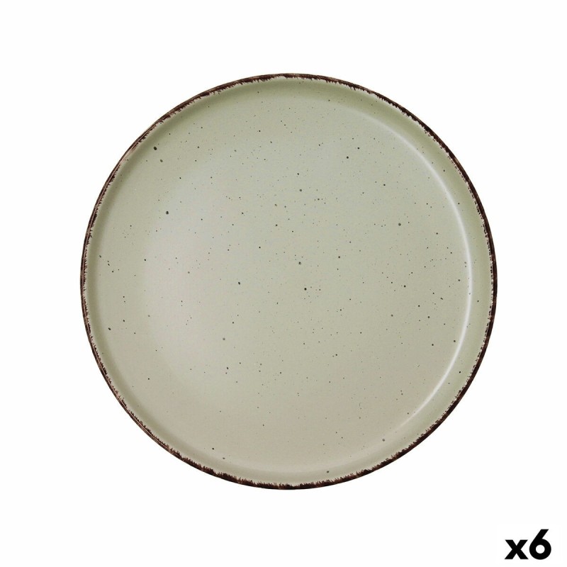 Assiette plate Quid Duna Vert Céramique 26