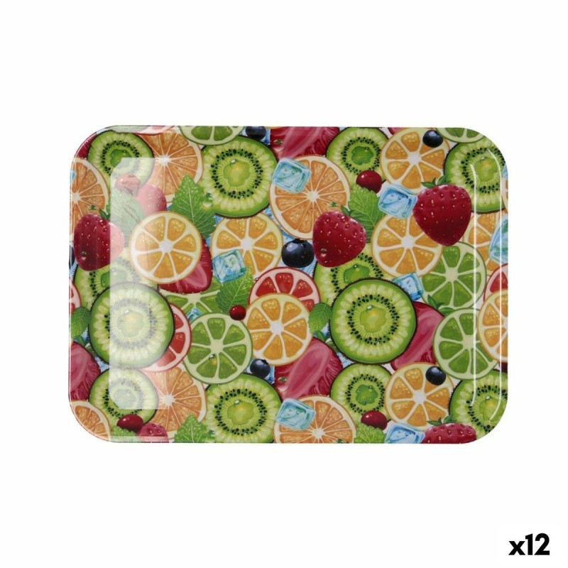 Plateau de petit déjeuner Quid Habitat Multicouleur Plastique 32 x 23 x 1