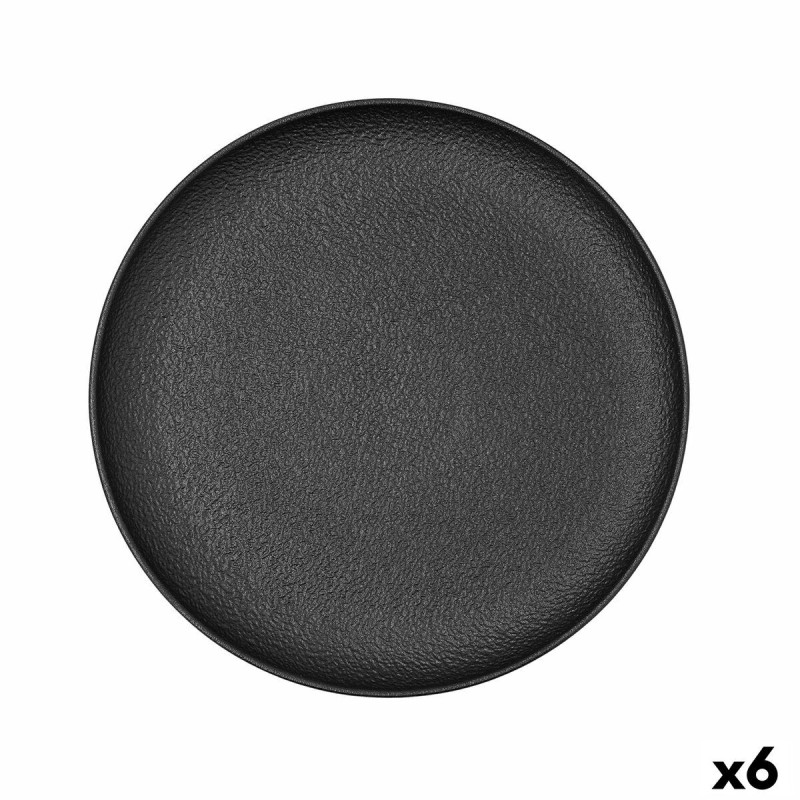 Assiette plate Bidasoa Fosil Noir Céramique 26