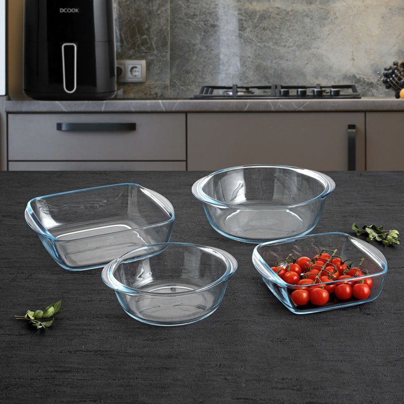 Plat à Gratin Pyrex Airfryer Transparent verre 1 L 20 x 17 cm (10 Unités)