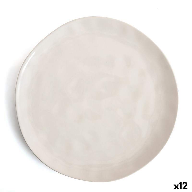 Assiette plate Bidasoa Cosmos Blanc Céramique 26 cm (12 Unités)