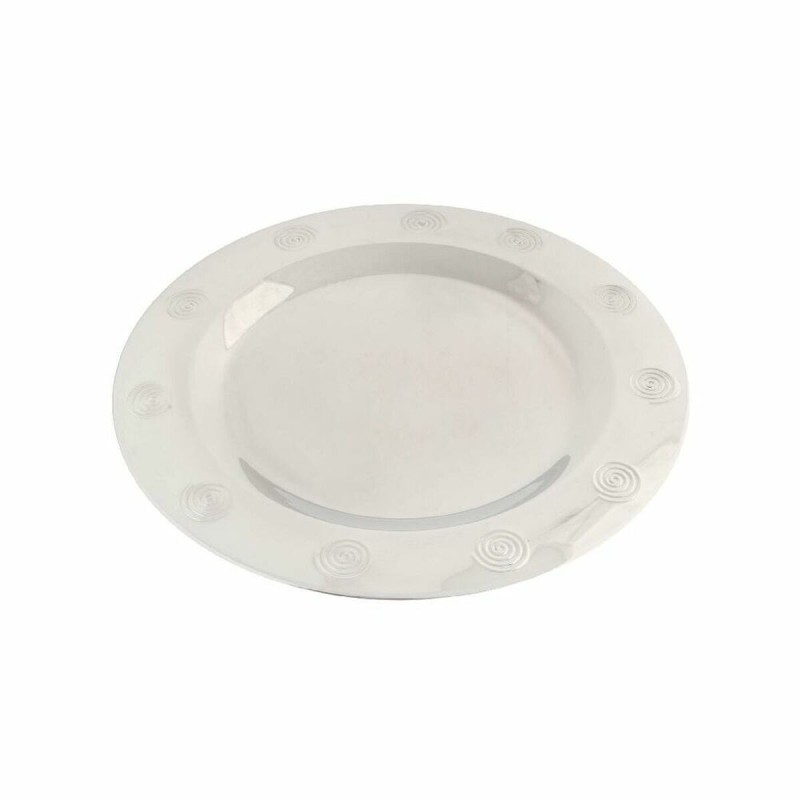 Dessous d'Assiette DKD Home Decor Acier inoxydable Plastique Argenté 30 x 30 x 0