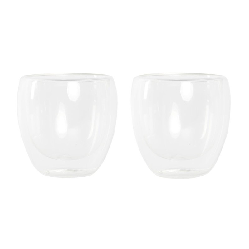 Set de Verres DKD Home Decor Transparent Verre Verre Borosilicaté 250 ml