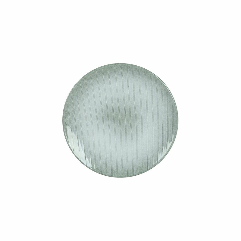 Assiette plate DKD Home Decor Vert Grès (20 x 20 x 2