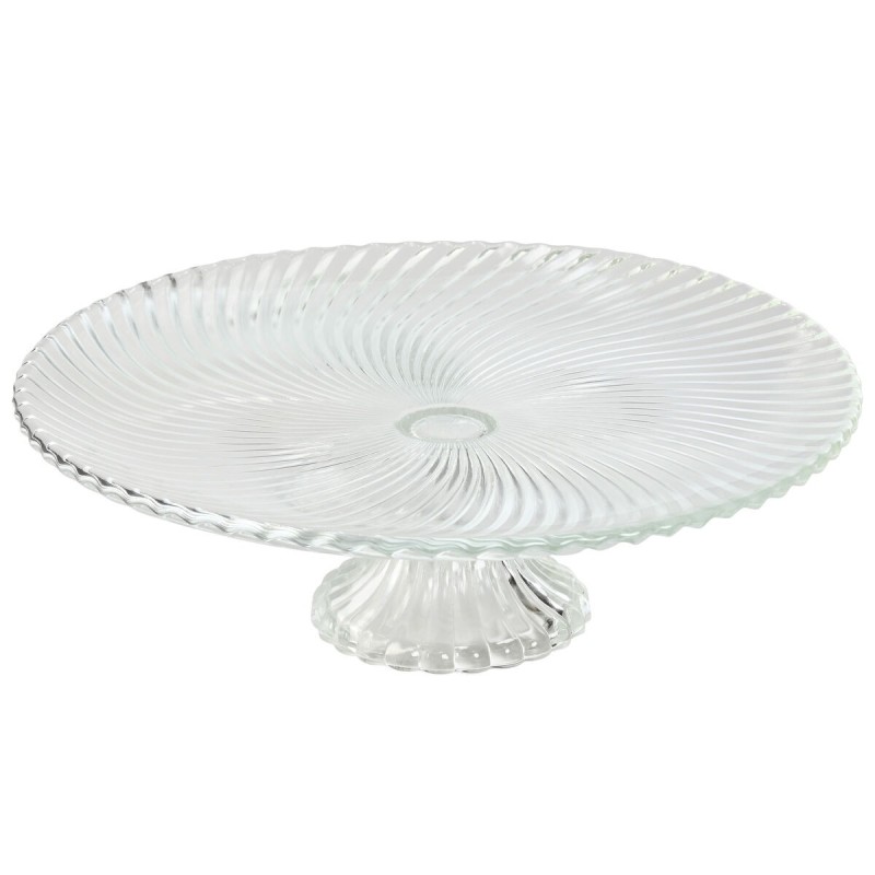 Assiette plate Home ESPRIT Transparent Verre 31 x 31 x 9