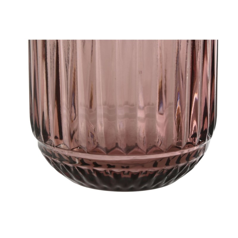 Set de Verres Home ESPRIT Rose Verre (6 Unités)