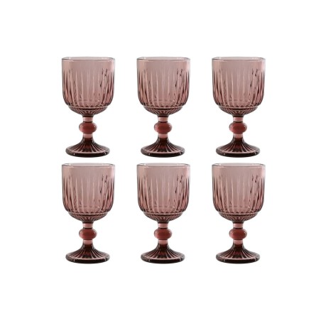 Set de Verres Home ESPRIT Rose Verre 8 x 8 x 14