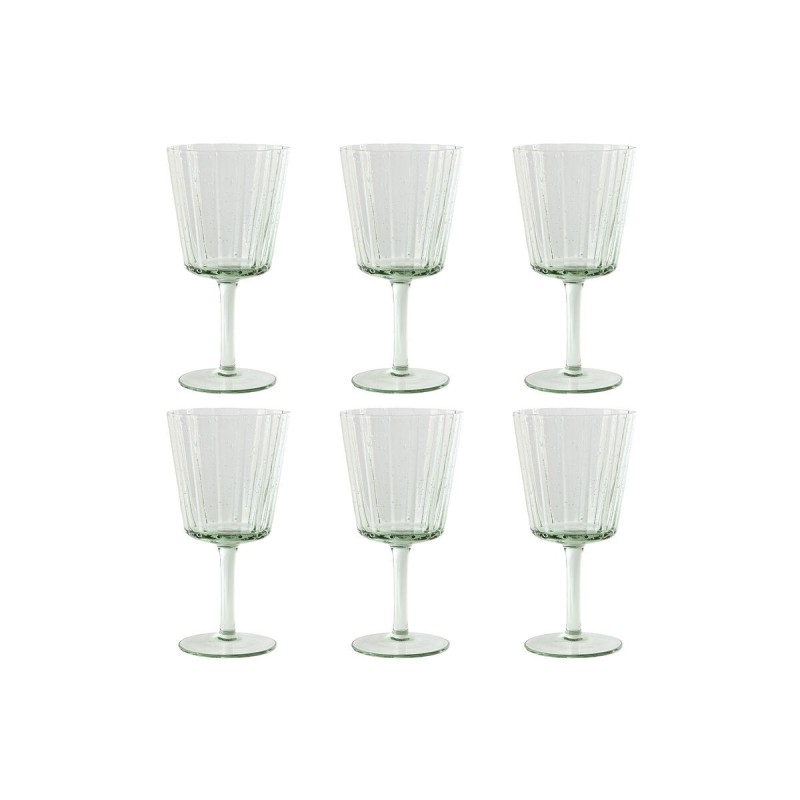 Set de Verres Home ESPRIT Vert Verre 285 ml 8