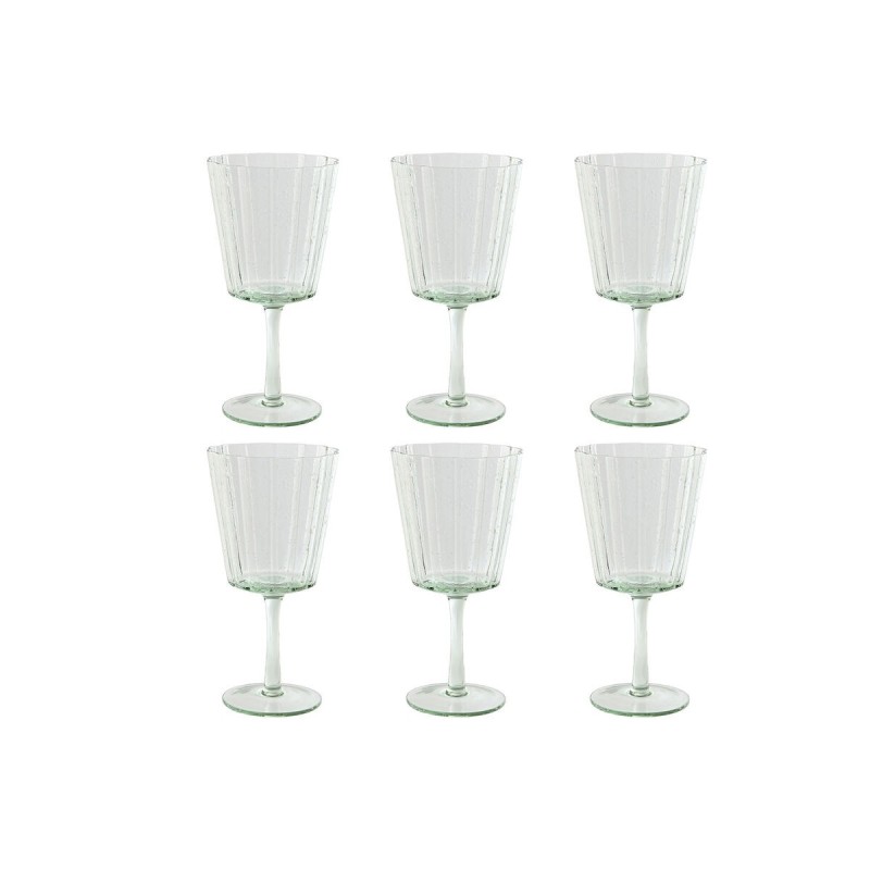 Set de Verres Home ESPRIT Vert Verre 9 x 9 x 17