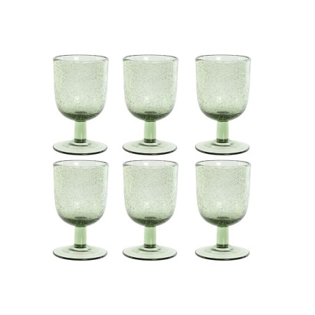 Set de Verres Home ESPRIT Vert Verre 300 ml 8 x 8 x 14 cm (6 Unités)