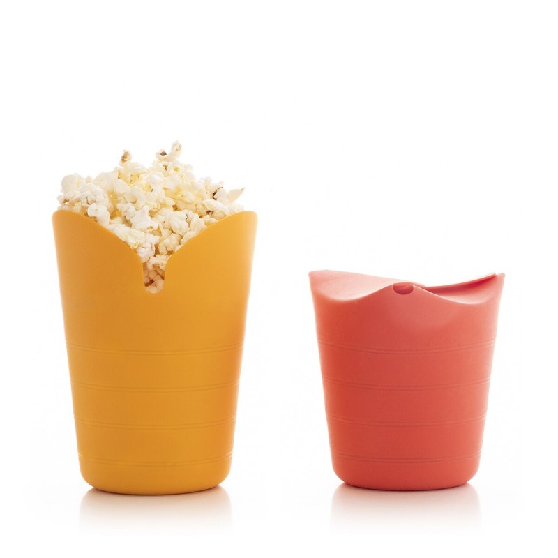 Bols à Pop-corn Pliables en Silicone Popbox InnovaGoods (Pack de 2)