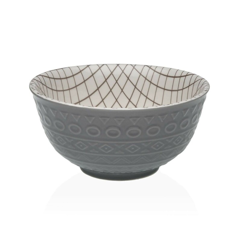 Bol pour Apéritifs Versa Gris Céramique Porcelaine 16 x 7