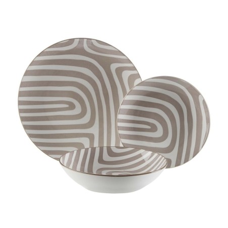 Assiettes Versa Denali Gris Porcelaine