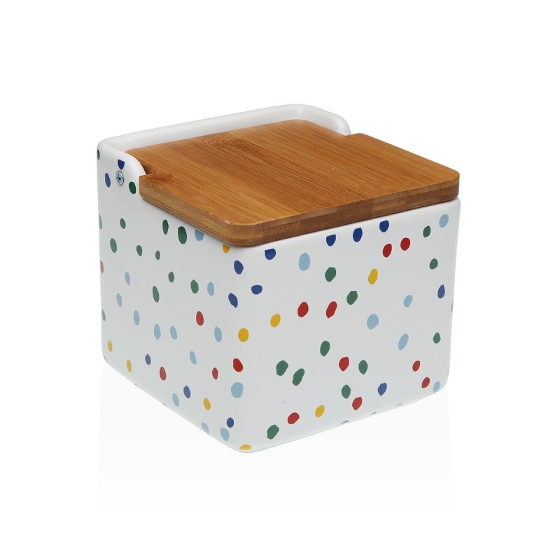 Salière avec couvercle Versa DOTTY Céramique Dolomite 12