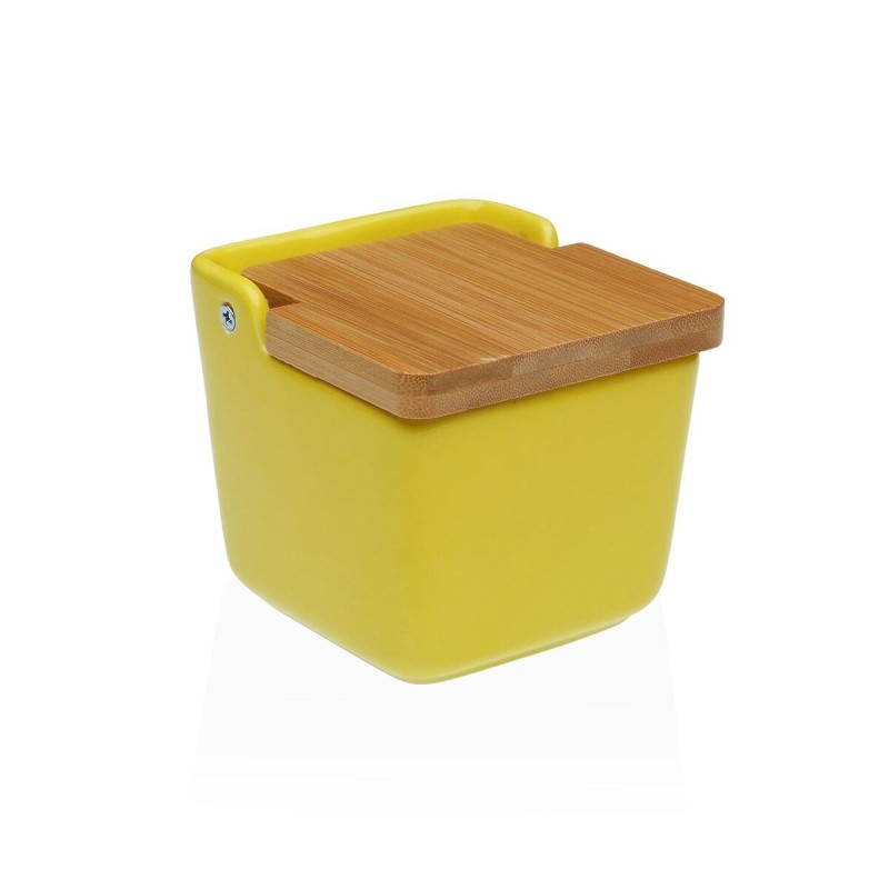 Salière avec couvercle Versa Jaune Céramique 8