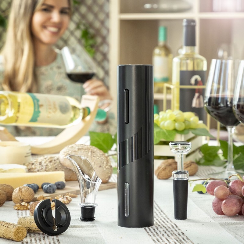 Tire-bouchon Électrique avec Accessoires pour le Vin Corking InnovaGoods