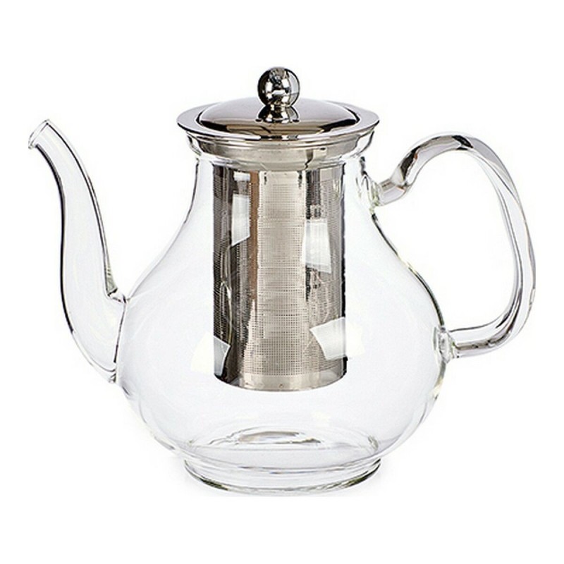 Théière Vivalto Classic Transparent Verre Acier 1