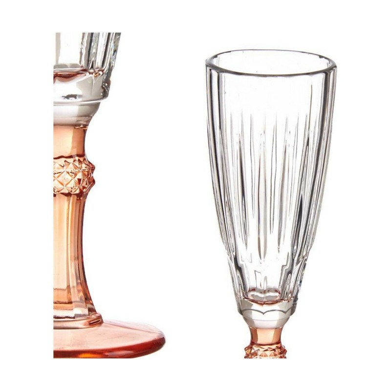 Coupe de champagne Vivalto Exotic Saumon Verre 170 ml (6 Unités)