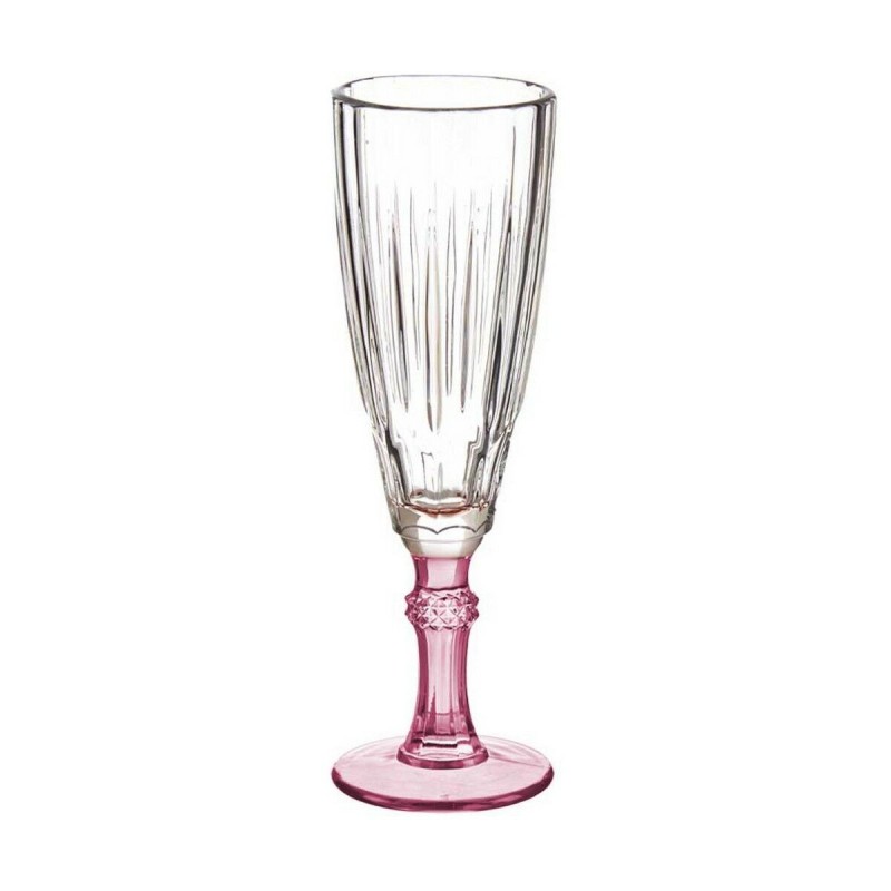 Coupe de champagne Vivalto PR05720ST3/BHA6 PINK Rose Verre 170 ml (6 Unités)