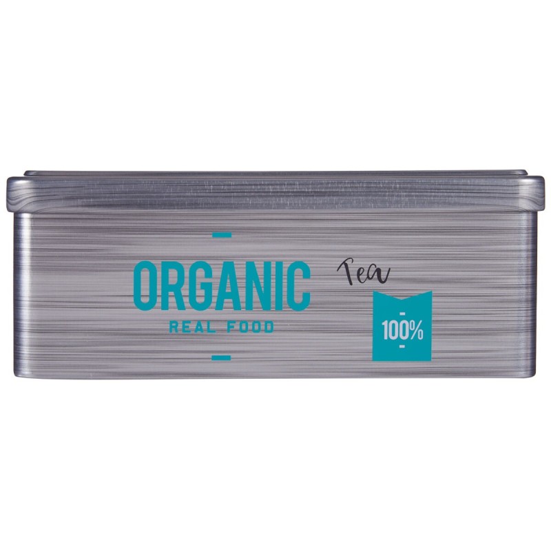 Boîte pour infusions Kinvara Organic Tea Gris Fer blanc 11 x 7,1 x 18 cm (24 Unités)