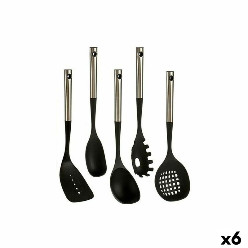 Ensemble d'ustensiles de cuisine Kinvara KT171055S-S5 Noir Plastique 8