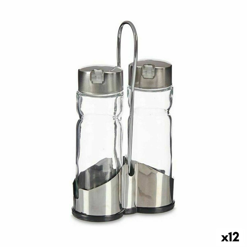 Ensemble salière et poivrier Vivalto QPK-10202 Transparent Métal 5