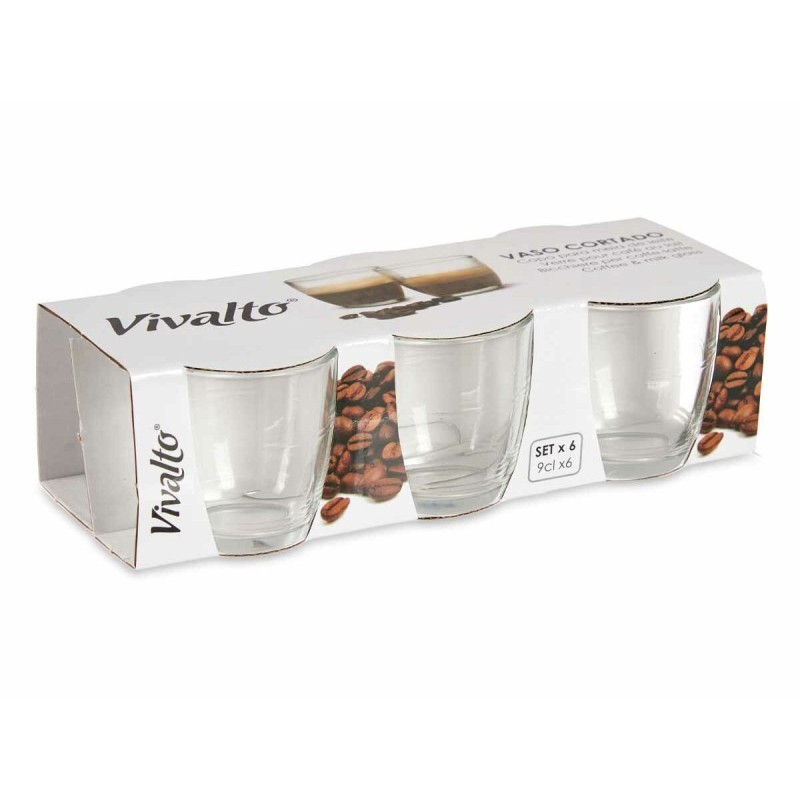 Set de Verres Vivalto 503A-1/WH6 Transparent verre 90 ml (12 Unités)